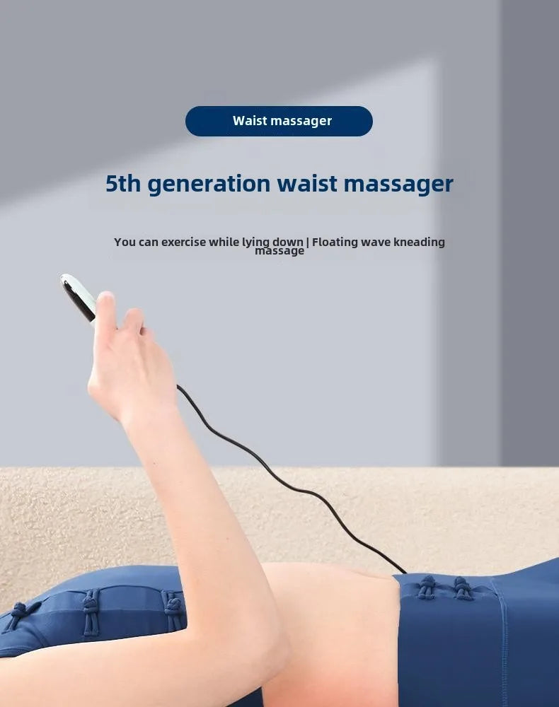 JAIYORL Electric Lumbar Traction Massager Adjustable Vibration Waist Spine Support Back Massage Machine Waist Masajeador