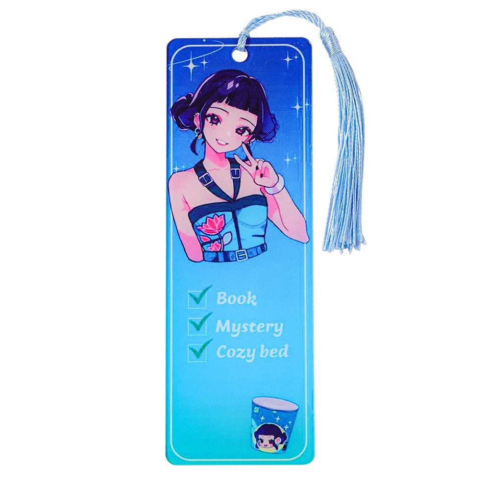 Kpop Demon Hunter Saja Boys Acrylic Bookmark Anime Merch Student Study Stationery Christmas Gift for Friends