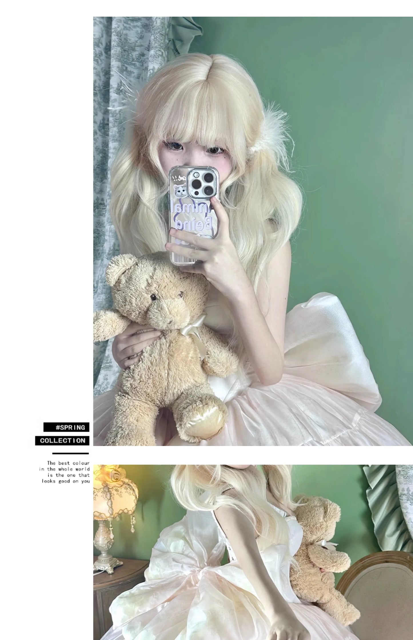 Princess Ball Gown Dress Women's Lolita Pink Suspender Dress Big Bow High Waist Slim Fit Elegant Sleeveless Strapless Dresses