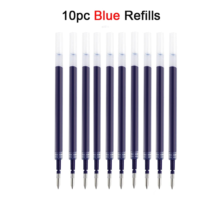 KACO 2pcs Sakura Gel Pen Set Double Ball ST Tip Side-pressed Decompression Signature Pens, Limited Romantic Aesthetic Stationery