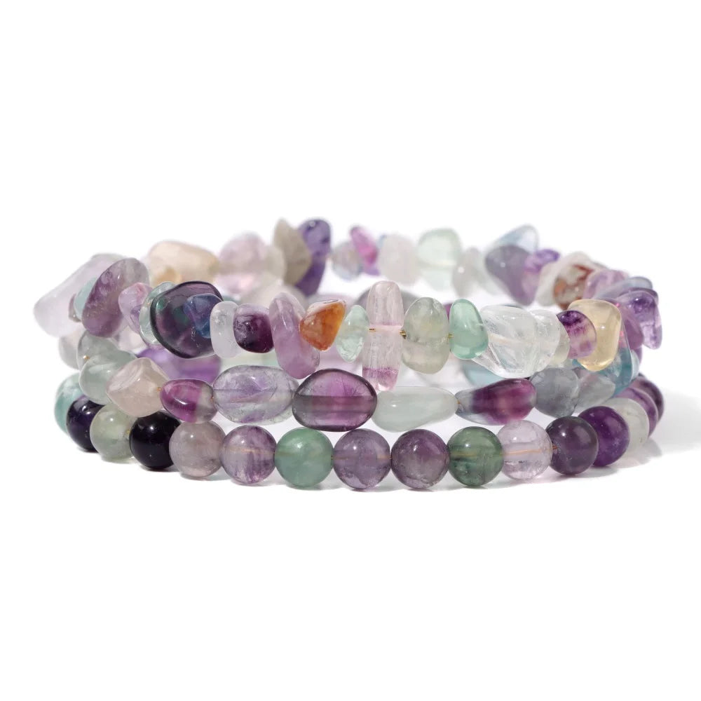 Natural Labradorite Bracelets Set For Women Men 3Pcs Gray Moonstone Bracelets Handmade Energy Stone Bangles For Female Jewelry