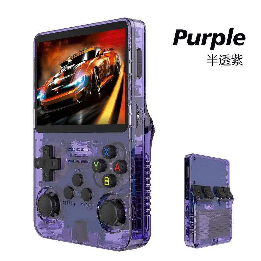 R36S Portable Handheld Game Controller with 3.5" HD Screen, Rechargeable Battery - Perfect Christmas Gift for Gamers