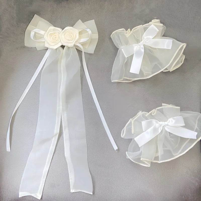 Lolita Sweet Girl Princess Dress Spring and Summer Off Shoulder Women's Short Sleeve Slim OP/JSK Short Ball Gown Dress