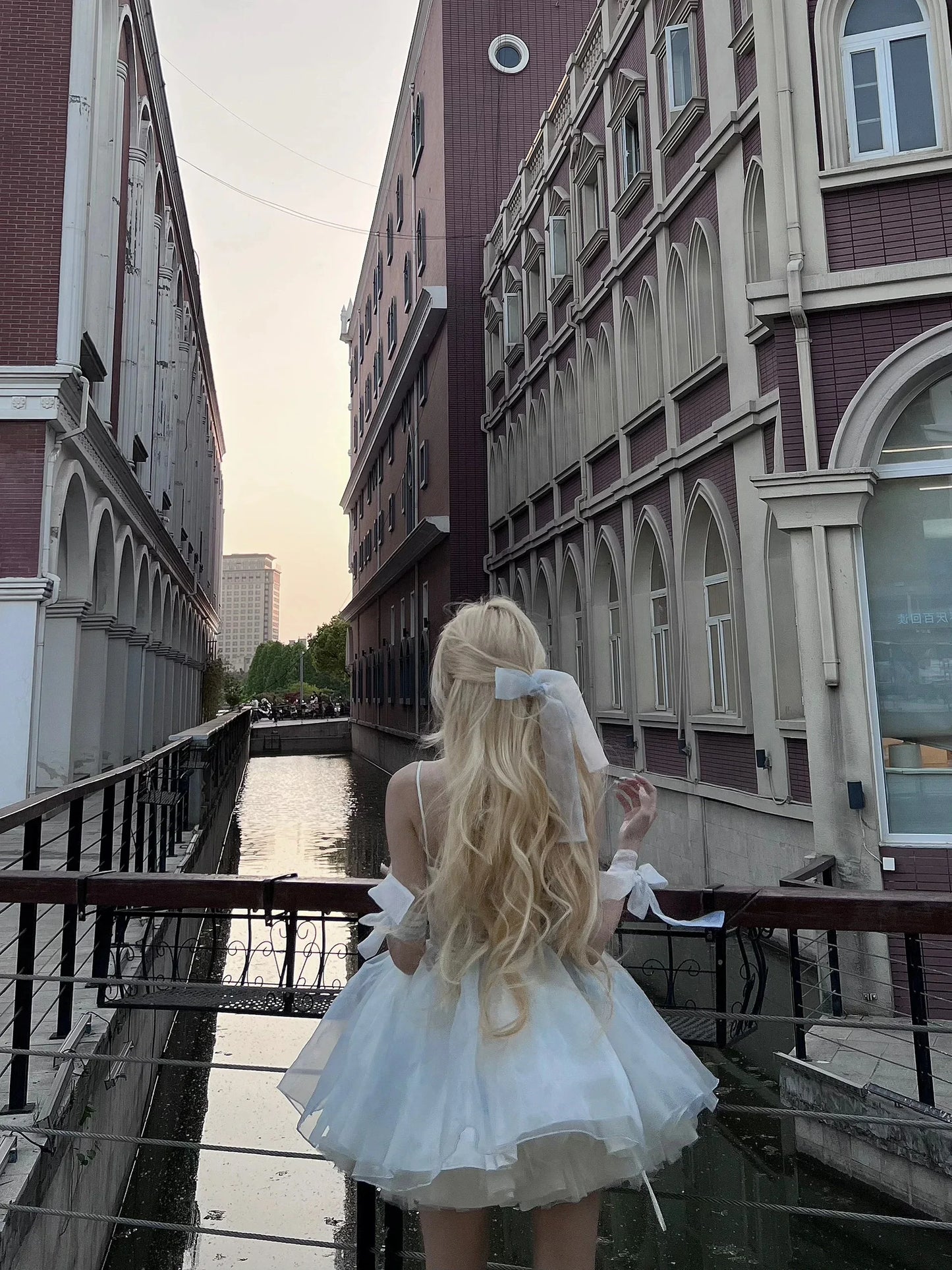 French Style Flower Wedding Dress Lolita Sweet Girl Women Fairy Tube Top Sling Dress with Long Cardigan Birthday Princess Dress