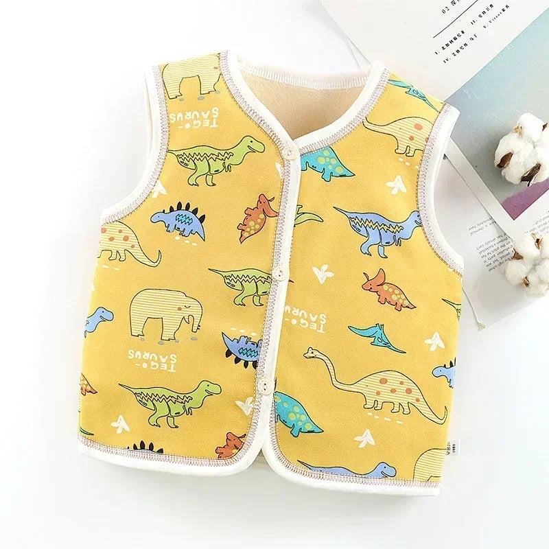 Unisex 6M-6Y Fall Vests Baby Girl Winter Clothes Kids Waistcoats Cardigan Children's Clothing Toddler Vest Boy Jacket Corduroy