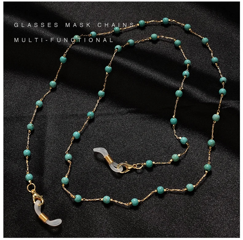 Fashion  Sunglasses Chains for Women Metal Charms Eyeglasses Lanyard Necklace Glasses Holder Strap Cord Eyewear Retainer