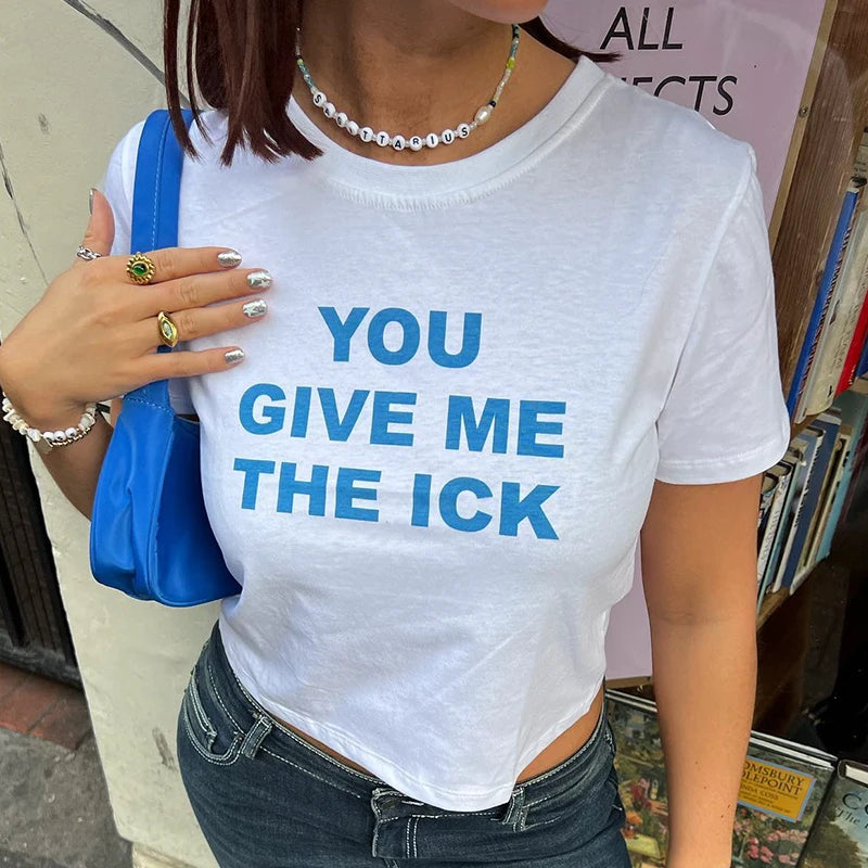 Y2k Women T Shirts Future Milf Star Fashion Women Crop Top Harajuku Streetwear Slim Tshirt Tops Summer Sexy Party Femme Clothes