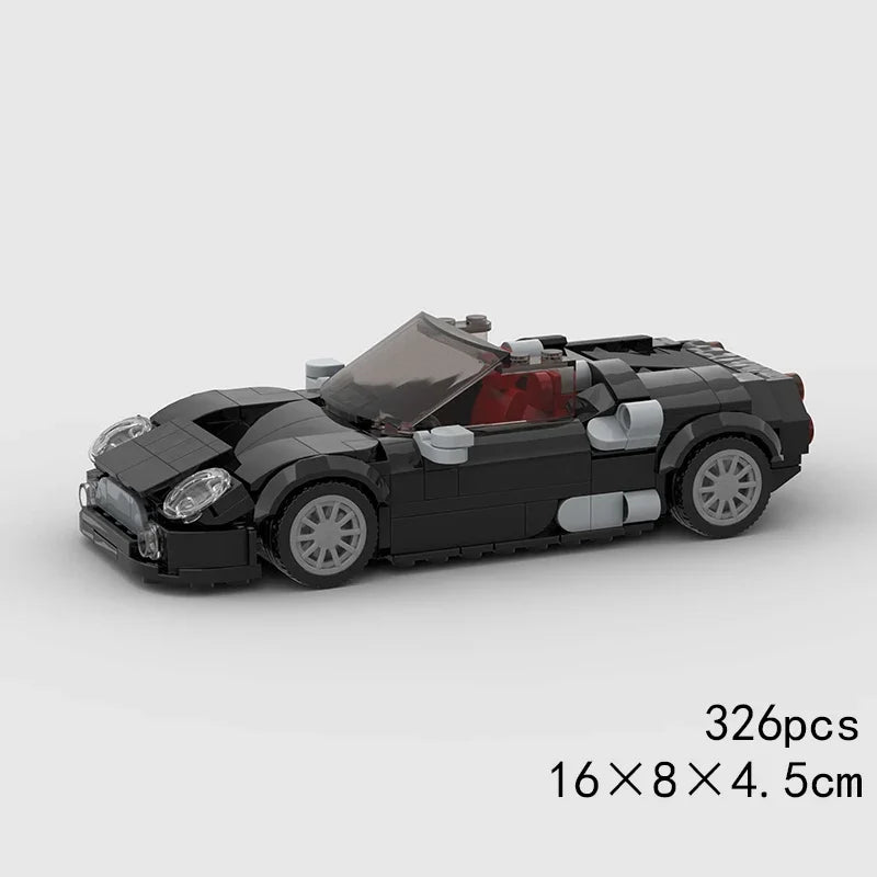 MOC Car Speed R34 488 Pickup R32 Racing Vehicle Model Building Block Super Race brick Christmas Gift City Technical rally sport