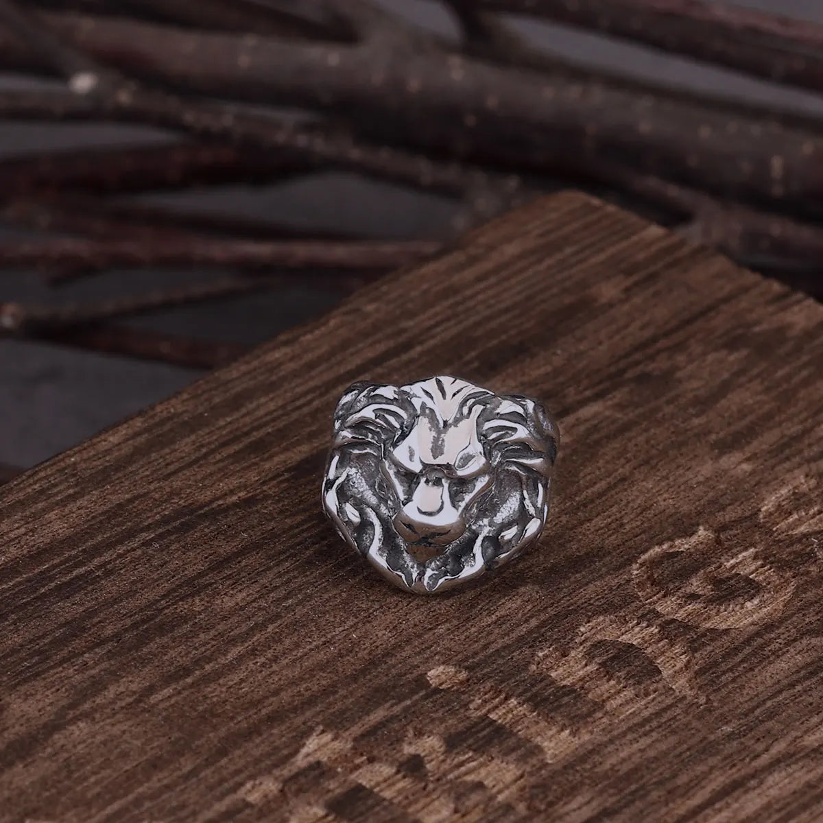 Stainless Steel Domineering Lion Head Clip Earring Female Rock Hip Hop Ear Accessories Jewelry Punk Party Wedding Earring Gift