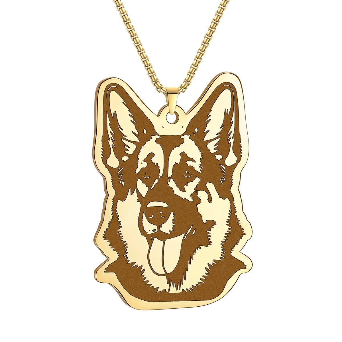 Kinitial Cute Dog Puppy Pendant Necklace For Women Men Stainless Steel Charm Necklace Wholesale Christmas Gift Jewelry