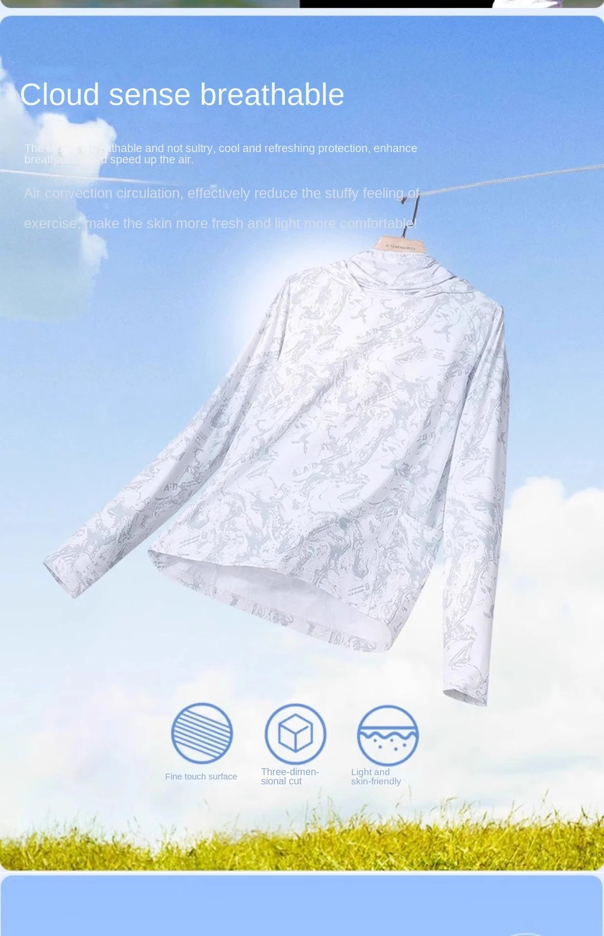 Camouflage Fishing Shirts Sun Protection Clothing Ultra-thin Ice Silk Summer Outdoor Lure UV Protection Breathable Men Shirt