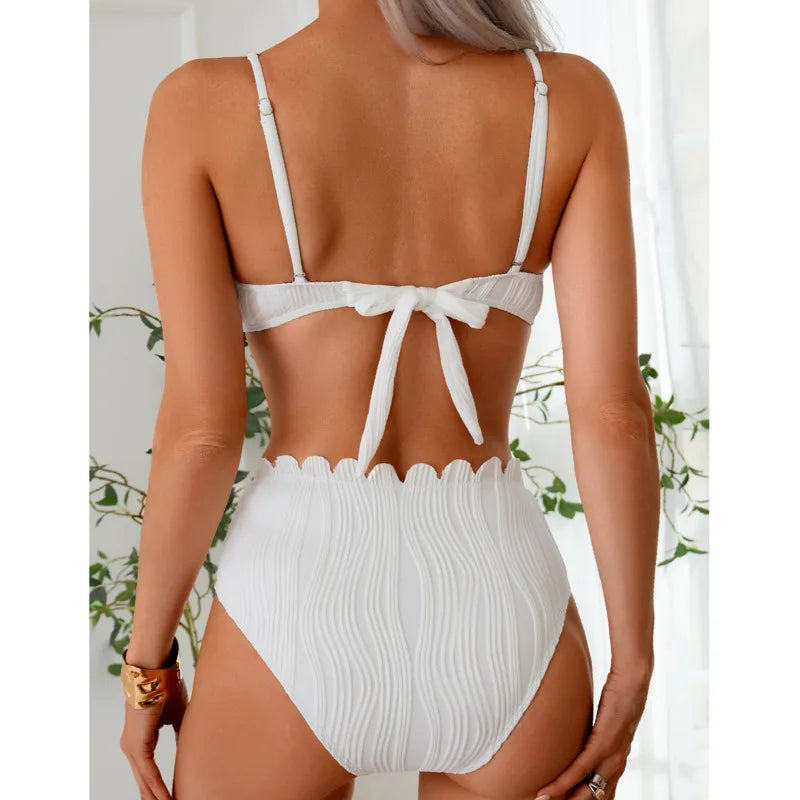 New Sexy Bikinis Black Swimsuits Women's Swimwear Push Up Female Beach Swim Wear Bathing Suits High Waist Bikini Set Pool Bather