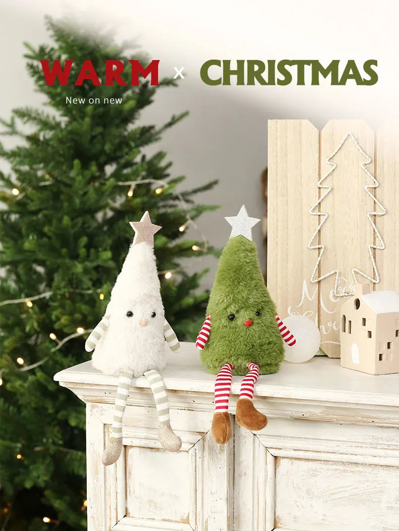 Christmas Decoration mini Christmas Tree Doll Christmas Gift Hotel Mall Window Decoration Christmas Plush Ornaments for XMAS