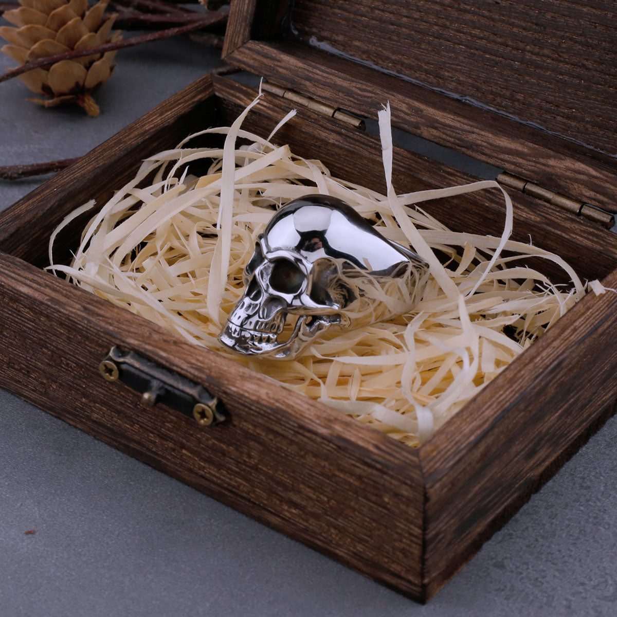 316L Stainless Steel Skull Neo-Gothic Ring For Men High Quality Fashion Hip Hop Punk Biker Ring Fashion Jewelry Dropshipping