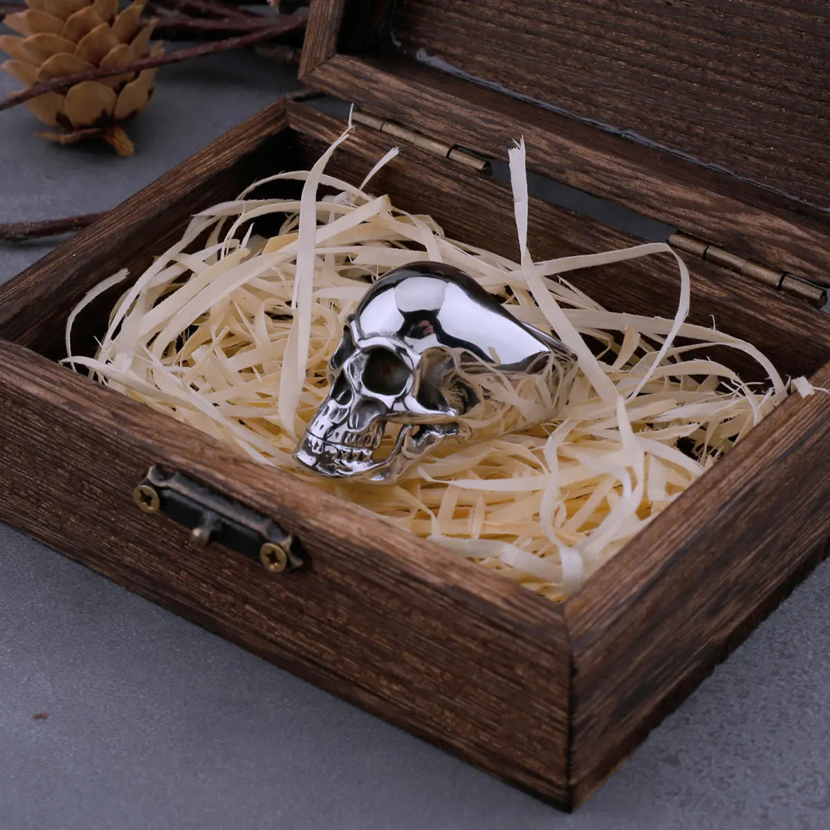 316L Stainless Steel Skull Neo-Gothic Ring For Men High Quality Fashion Hip Hop Punk Biker Ring Fashion Jewelry Dropshipping