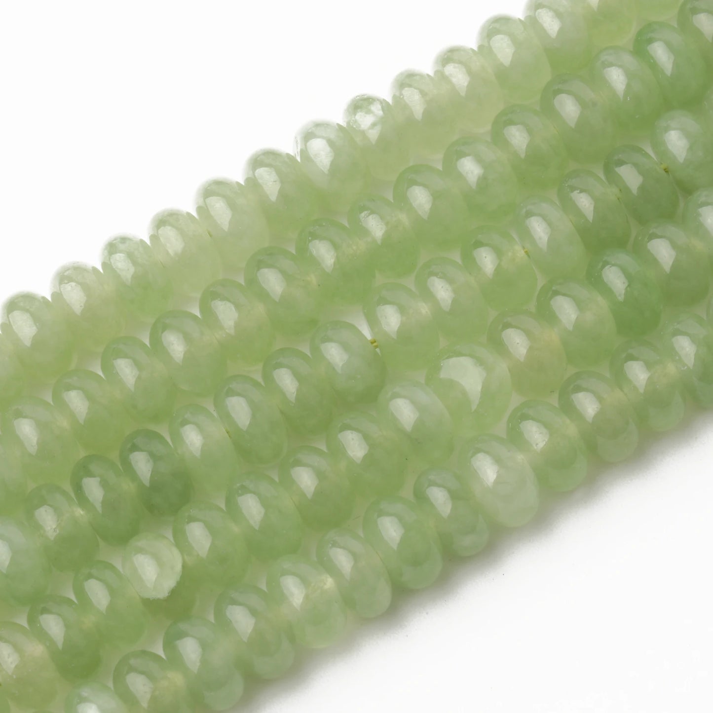 Rondelle Natural Stone Aventurine Tourmaline Jade Beads Flat Round Loose Beads for Jewelry Making DIY Charm Gift Bracelets 8x5mm