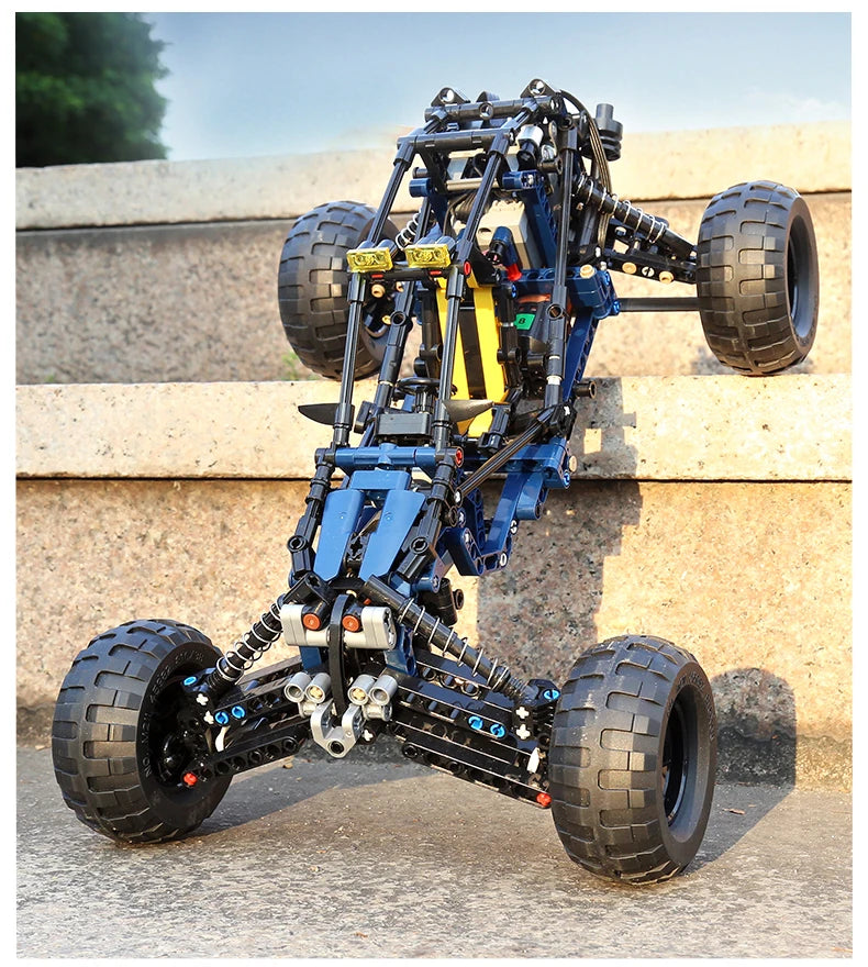 Mould King 18018 Technical Car Toys The RC MOC-3028 Blue Lightning Buggy Building Block Assembly Car Brick Kids Christmas Gift