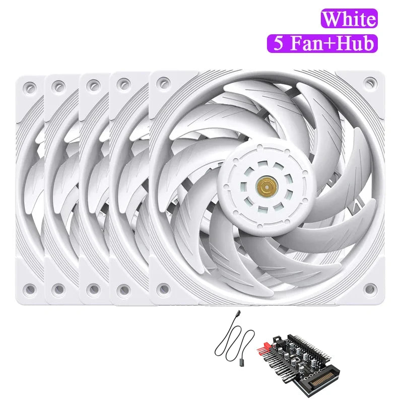 TEUCER T30 CPU Cooler Fan 2150RPM 4PIN PWM 12cm Computer Case Cooling System Fan SFDB Silent PC Gamer CPU Cooler 120mm Fan