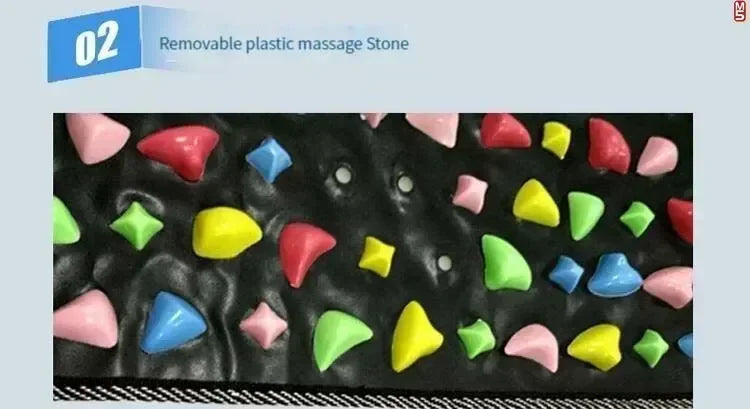 Premium Foot Massage Mat with Finger Pressure Plate and Simulated Cobblestone Path To Soothe Tired Feet and Relieve Pain