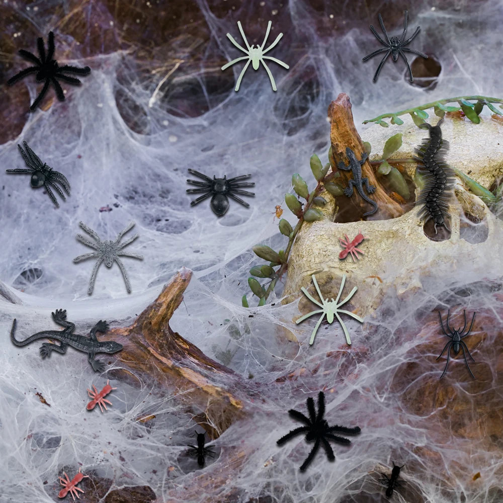 Realistic Plastic Fake Bug Trick Toys Insects Halloween Prank Toy Cockroaches Spiders Worms Kids April Fool's Day Prank Gifts
