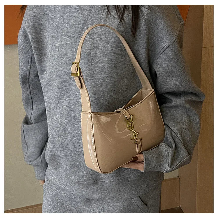 2025 Y2K Underarm Bag for Women, Luxe Boho Shoulder Purse w/Detachable Strap Anti-Theft Lightweight Commuter