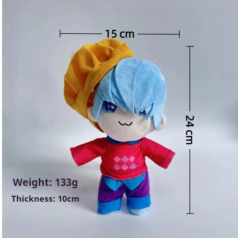 25cm Cute Kpop Demon Hunters Plush Doll Celebrity Fans Blue Tiger Doll Tv Themed Plush Toys Sofa Car Decoration Christmas Gift