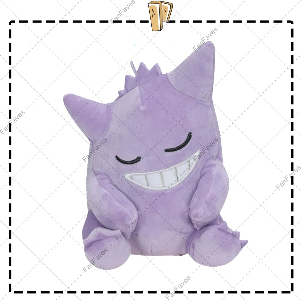 Pokemon Slepping Gengar Keychain Pendant Hanging Dolls 7 Style Gengar Cartoon Cute Animal Stuffed Peluche Doll Christmas Gift