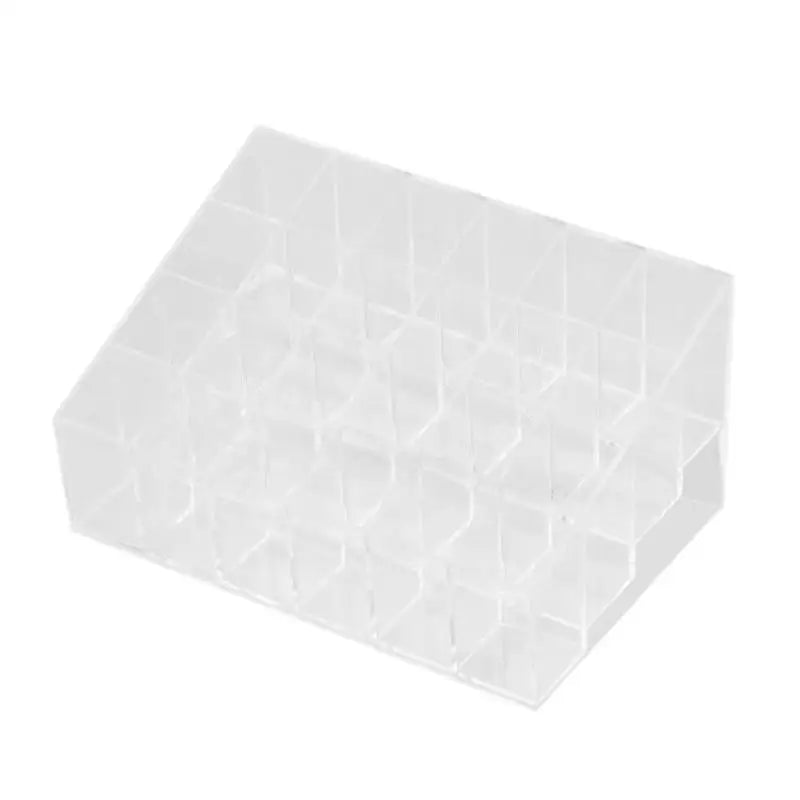 24 Grids Lipstick Holder Display Rack Case Cosmetic Nail Polish Make Up Organiser Box Large Size Acrylic Makeup Organizer