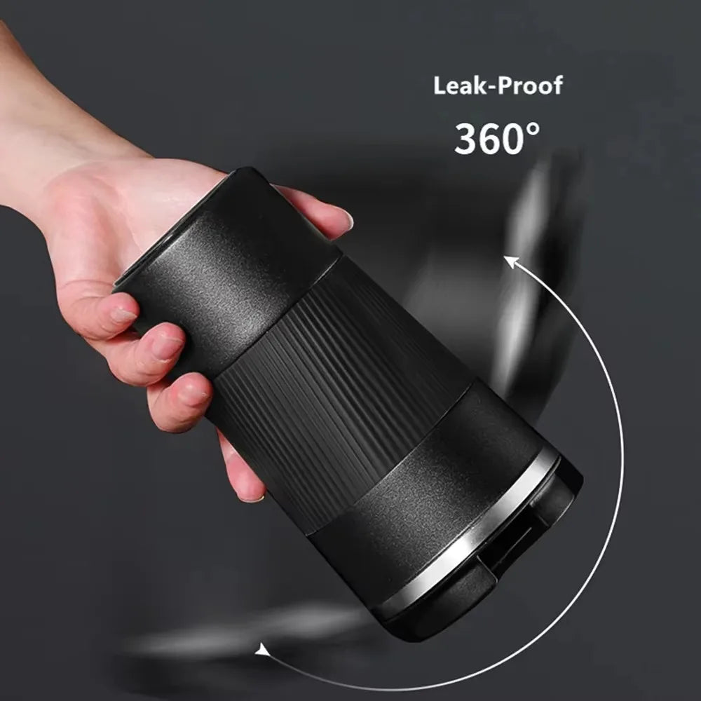 304 Stainless 500ml Steel Vacuum Insulated Water Bottle Anti Slip Coffee Mug Thermal Mug Portable Bottle Office Gift Set