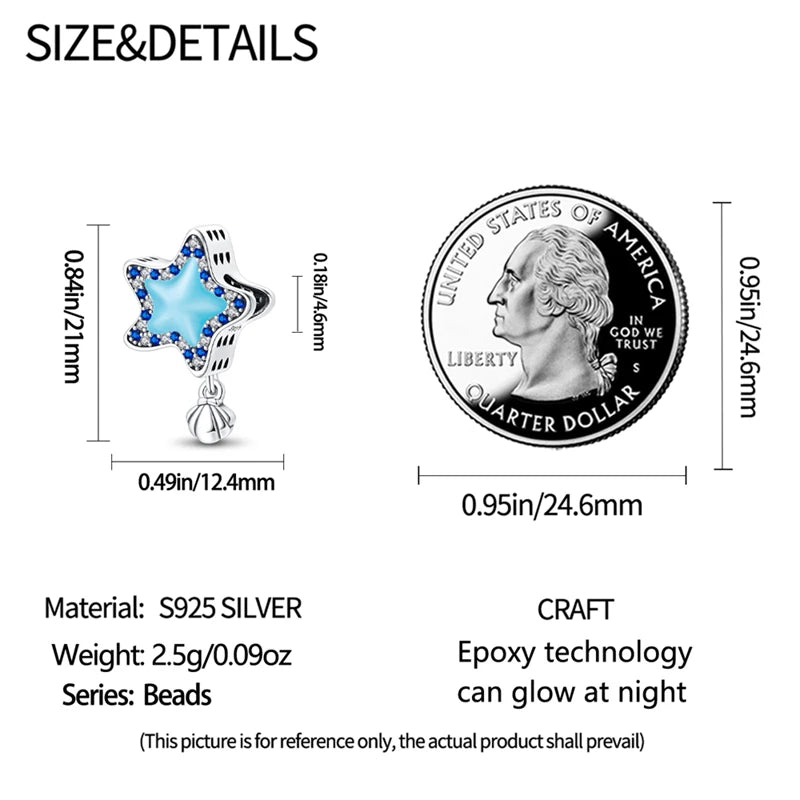 New 100% 925 Sterling Silver Ocean Luminous Sea Turtle Dolphin Octopus Charms Beads Fit Qikaola Original Bracelets DIY Jewelry
