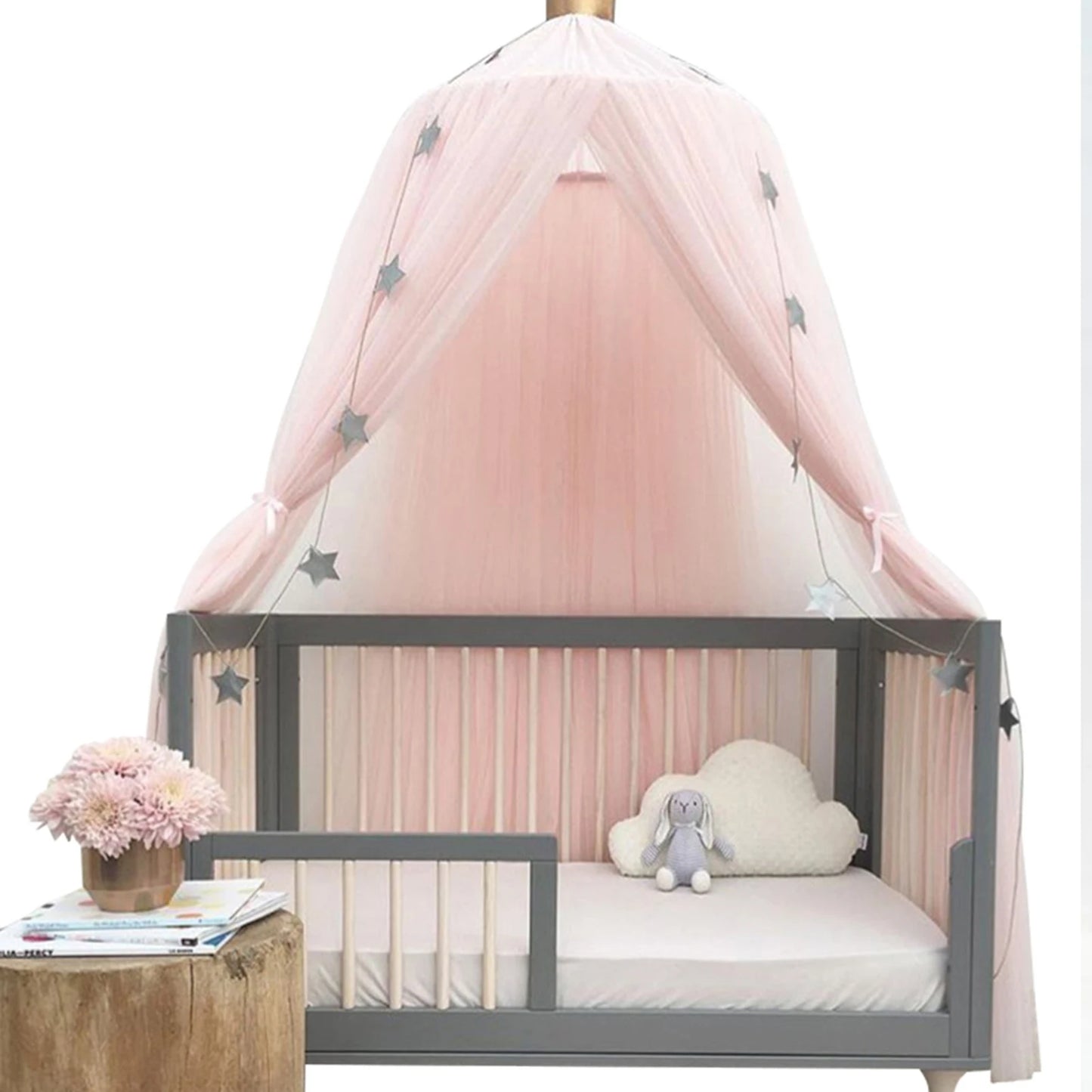 Elegant Color Home Mesh Mosquito Net Children Bed Canopy Netting Kid Baby Bedroom