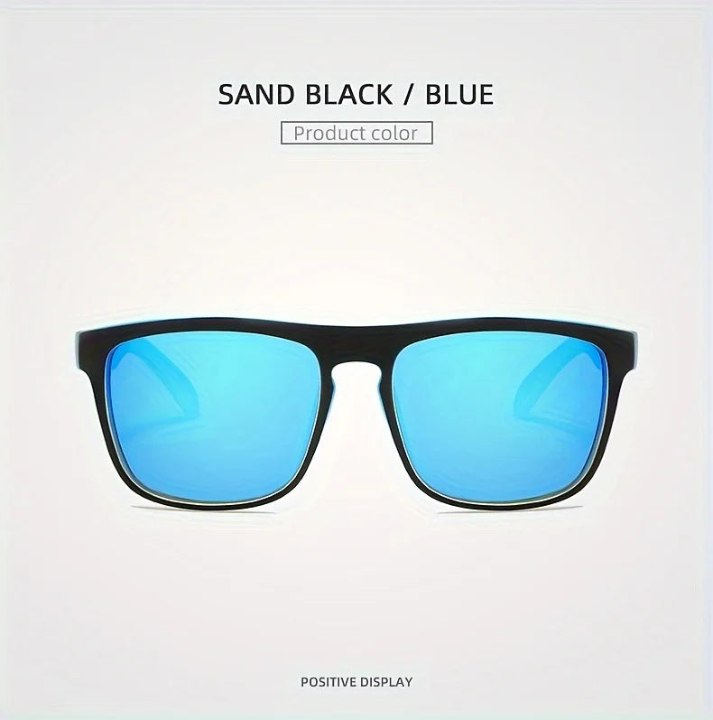 3Pcs Fantasy Gradient Mutipcolor Square Polarized Sunglasses AntiGlare UV400 Glasses Summer Party Driving Fishing Christmas Gift