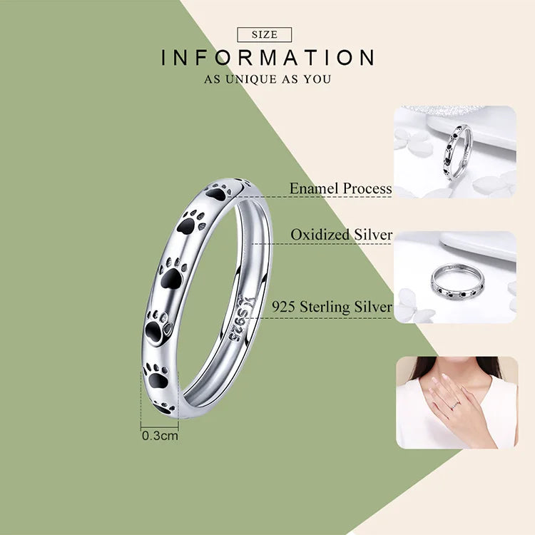 WOSTU European 925 Sterling Silver Simple Rings For Women Wedding Engagement Heart Rings With Zircon Original Female Jewelry