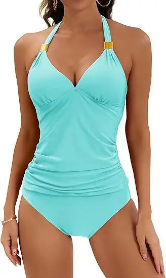 Summer Women Bikinis Set Solid Color 2025 Female Swimwear Push Up For Beach Wear Two-Piece Bathing Suits Sexy Swimming Suits