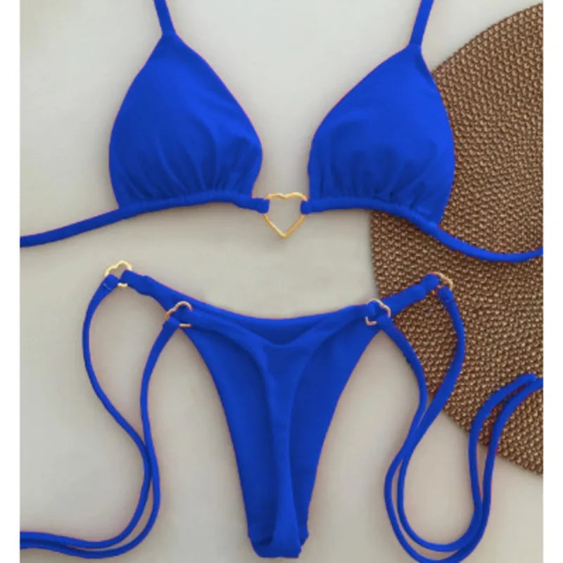 Sexy Red Bikinis Women's Swimwear Female Swimsuit For Swimming Wear Bathing Suits Brazilian Bikini Set Beachwear Pool Bather