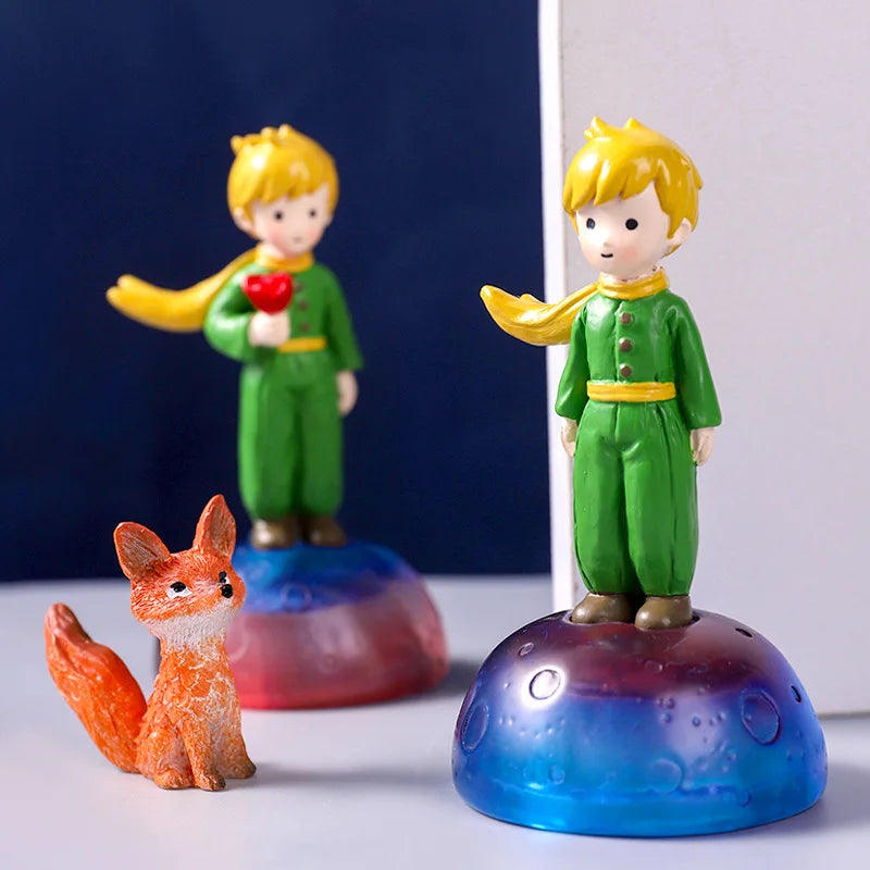 Home Decoration DIY Resin Crafts Little Prince Home Desk Small Ornaments Children's Birthday Christmas Gift Ornaments Decoration