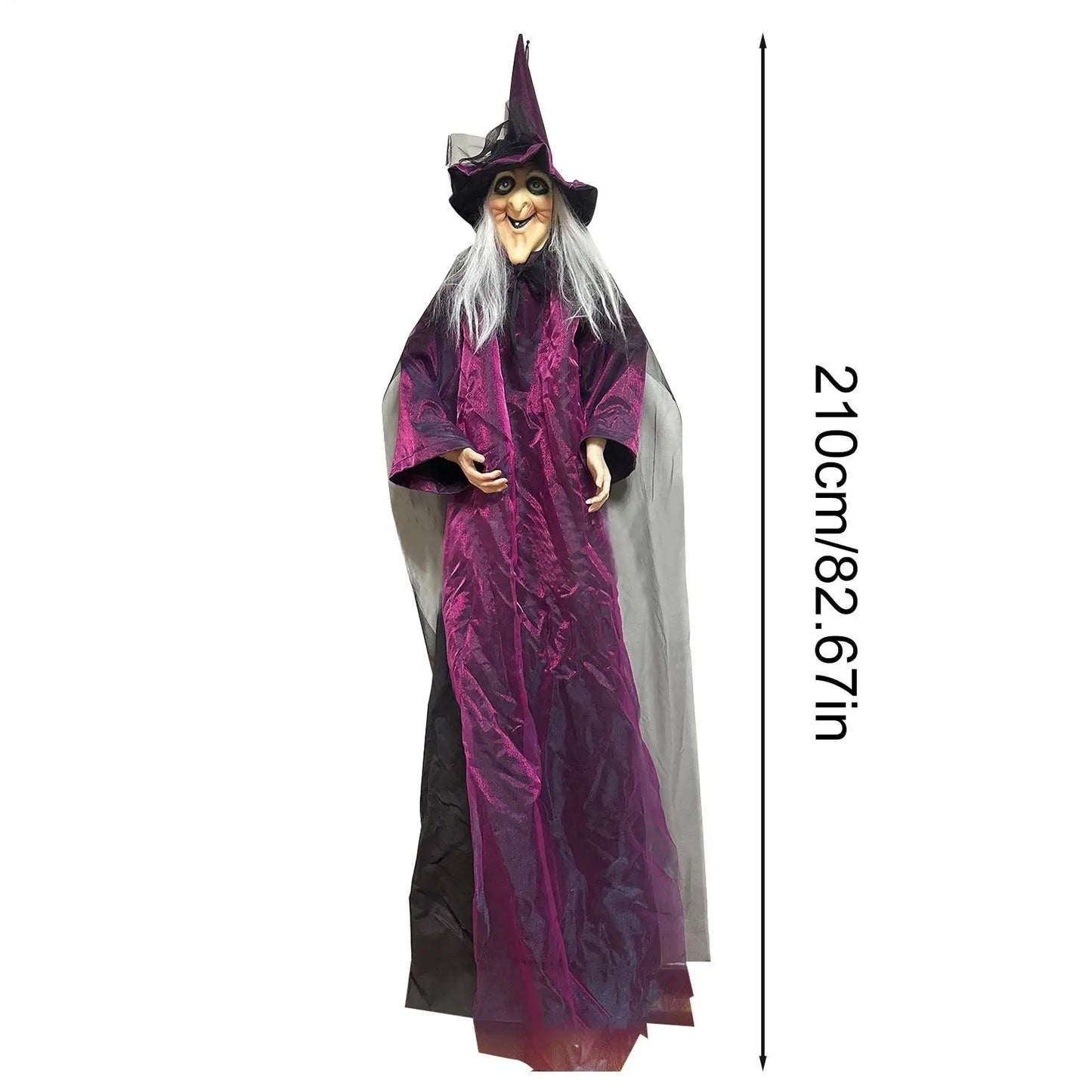 Halloween Colourful Glow Creepy Sound Activated Witch Decorations Halloween light up decoration props for Home Holidays Outdoor