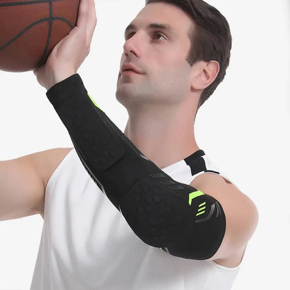 Separate Elbow Pads Honeycomb Dual Anti-Collision Elbow Brace Guard Compression Support Protective Arm Sleeve Protector