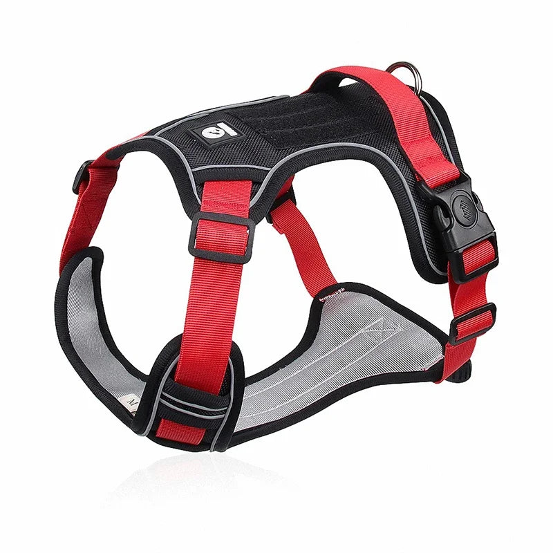 Durable Dog Harness Vest with Handle Explosionproof Pet Chest Strap Reflective Labrador Bulldog Walking Harness Dogs Accessories