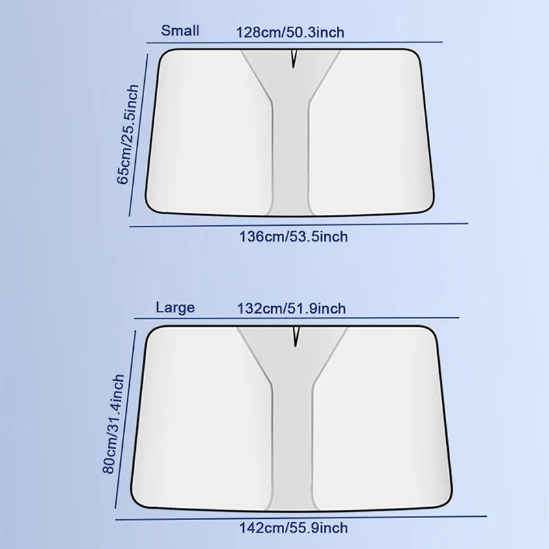 SEAMETAL Foldable Car Windshield Sun Shade Front Window Curtain Summer UV Refletive Sun Protection Cover Car Windscreen Sunshade