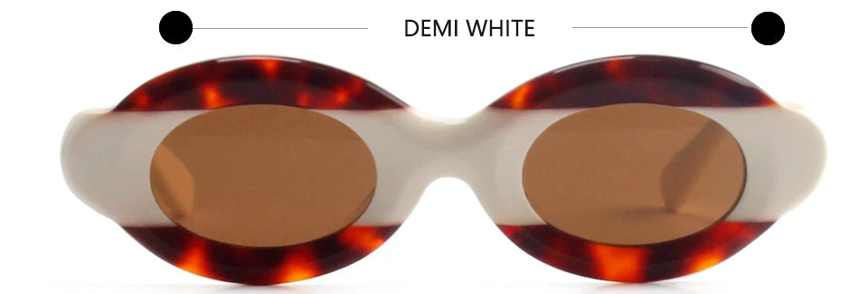 Luxury Thick Mixed Acetate Oval Polarized Sunglasses Women Trendy UV Protection Eyewear Stylish Shield For Men lentes de sol