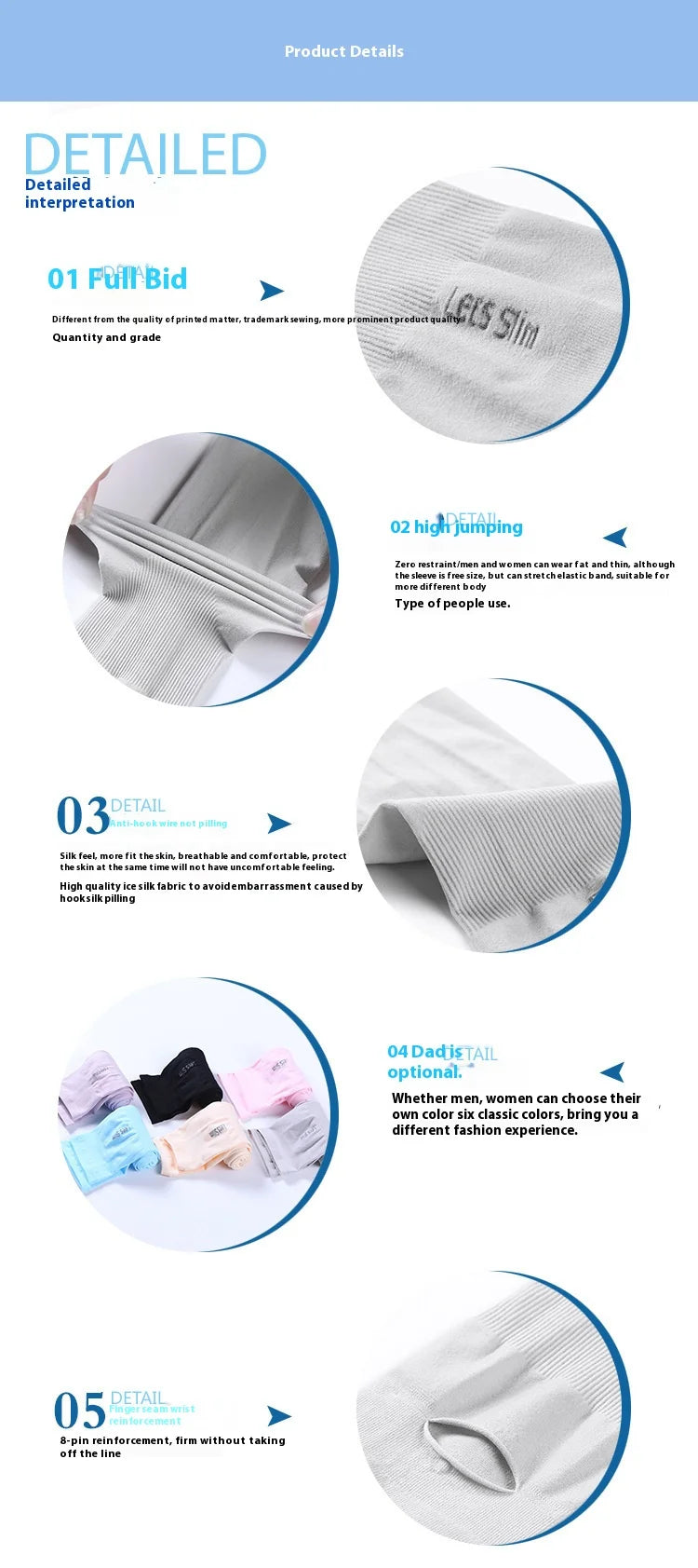 Ice Sleeves for Men and Women Summer Arm Protection Ice Silk Sun Protection Sleeve Cover Outdoor Ice Sleeves UV Protection Thin