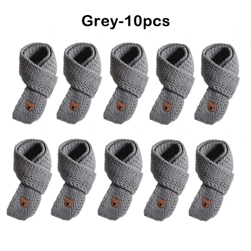 Kids Windproof Scarf Fleece Lined Warm Neck Cover Toddler Winter Scarf Christmas Gift Unisex Baby Outdoor Scarf Korean Cute
