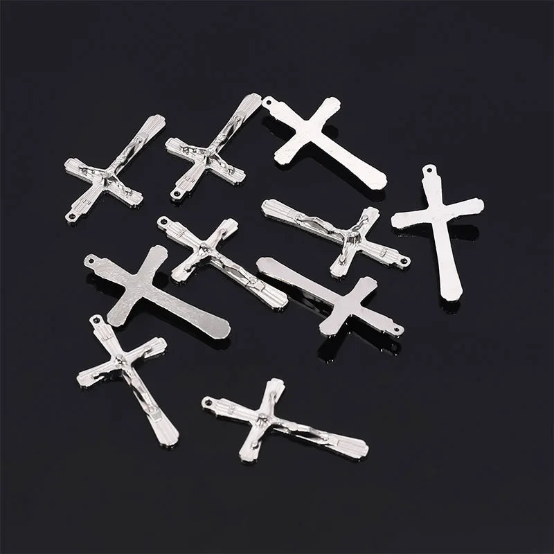 A variety of Christian retro little Virgin Mary connector Spirit Holy Jesus Father Anthony pendant cross bracelet connector 10