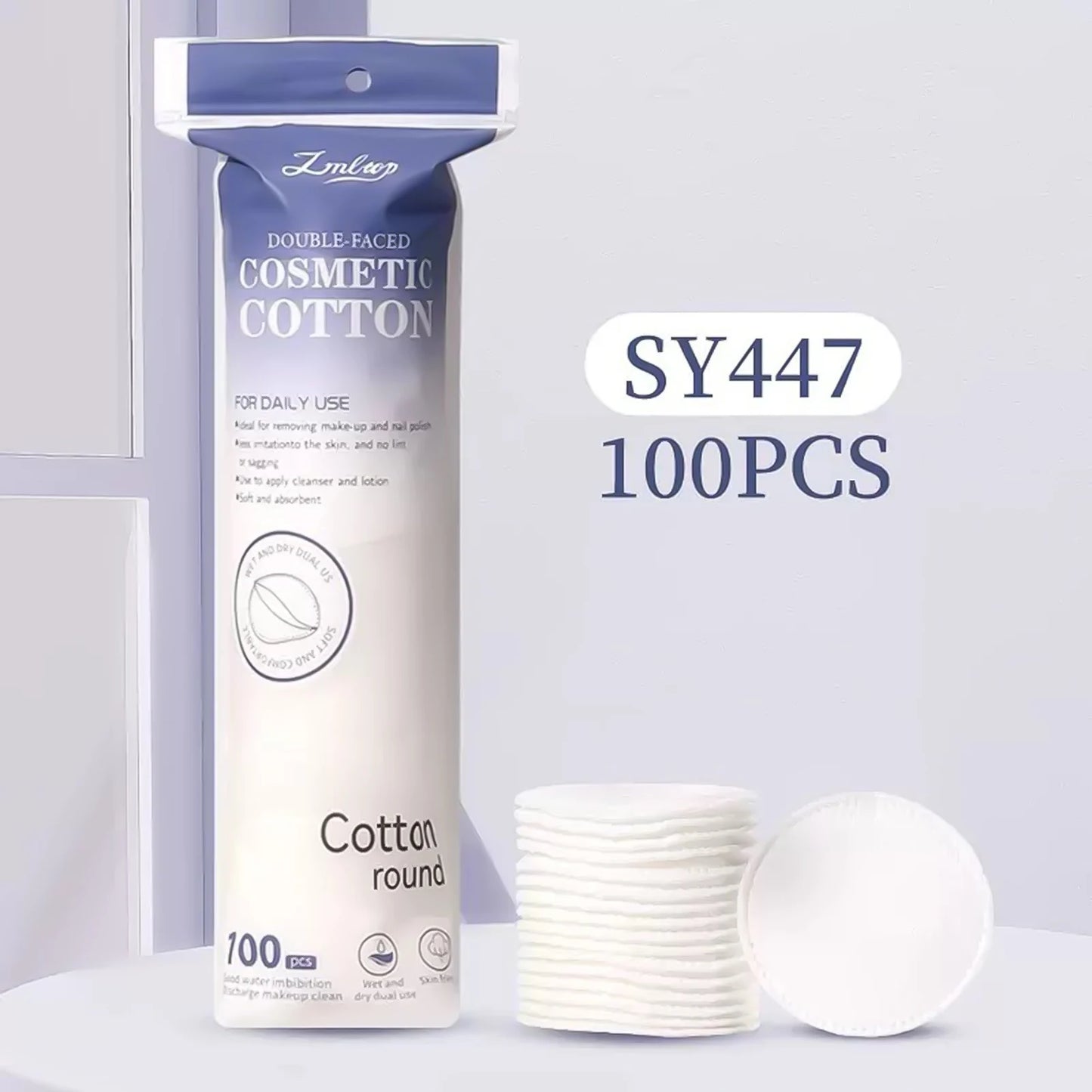 80/100/150Pcs Cotton Pads Disposable for Facial Make Up Nail Polish Remover Round Soft Face Cleansing Remover Makeup Tools