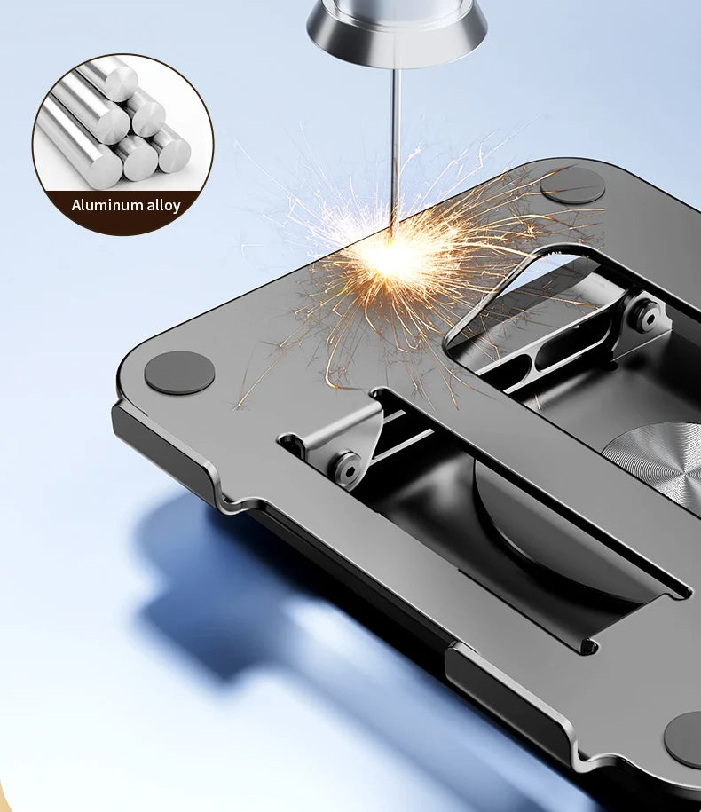 LS652 Laptop Stand Aluminium Alloy Foldable Tablet Rotale Stand Macbook Laptop Portable Fold Holder Cooling Bracket Support