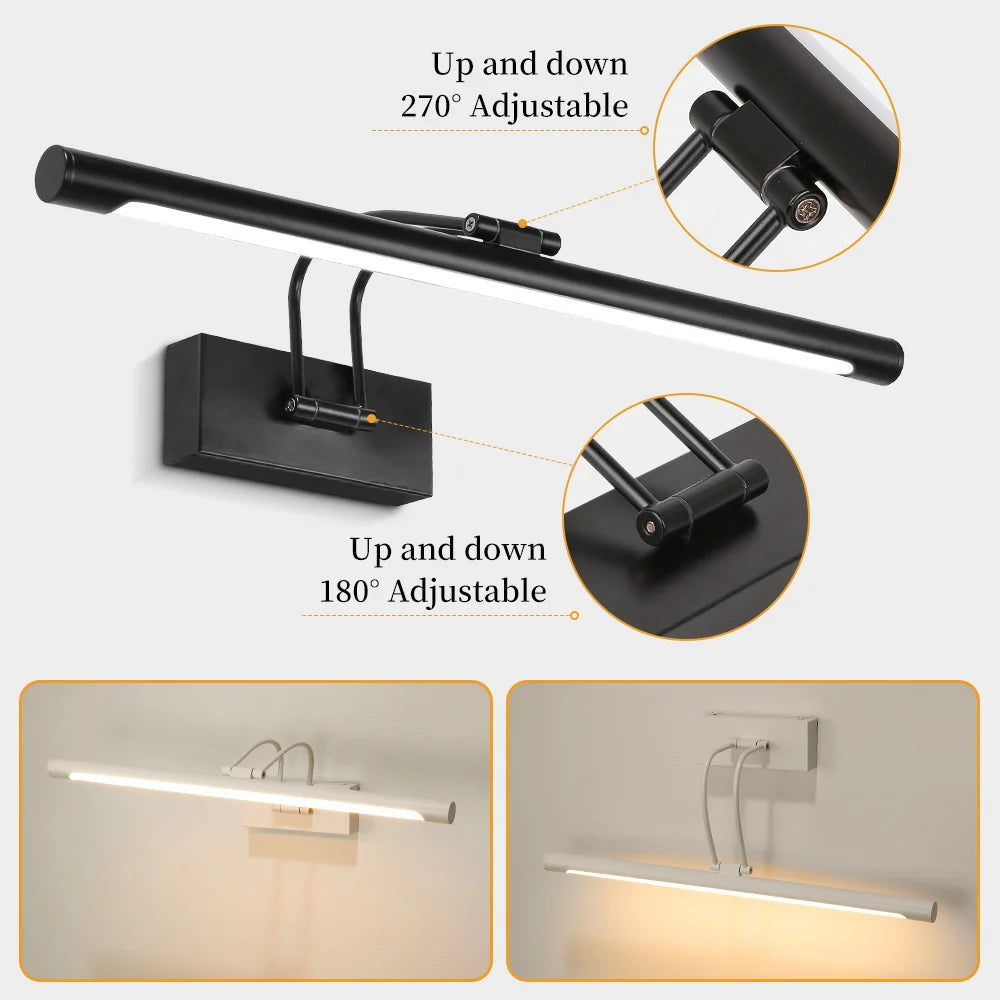 2025 NEW Wall Lamp Bathroom Mirror Light Led Waterproof For Make-up Modern Home Decoration Indoor Vanity Mirror Lamp Wash Basin