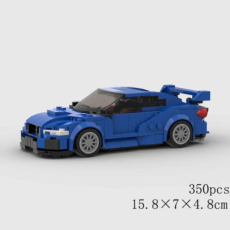 MOC Car Speed R34 488 Pickup R32 Racing Vehicle Model Building Block Super Race brick Christmas Gift City Technical rally sport