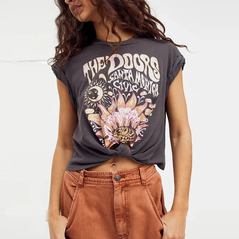 SuperChic Y2K Women's t shirt Tee Short Sleeve Graphic Tees women 2022 new Summer basic casual T-Shirt bow tied front women tops