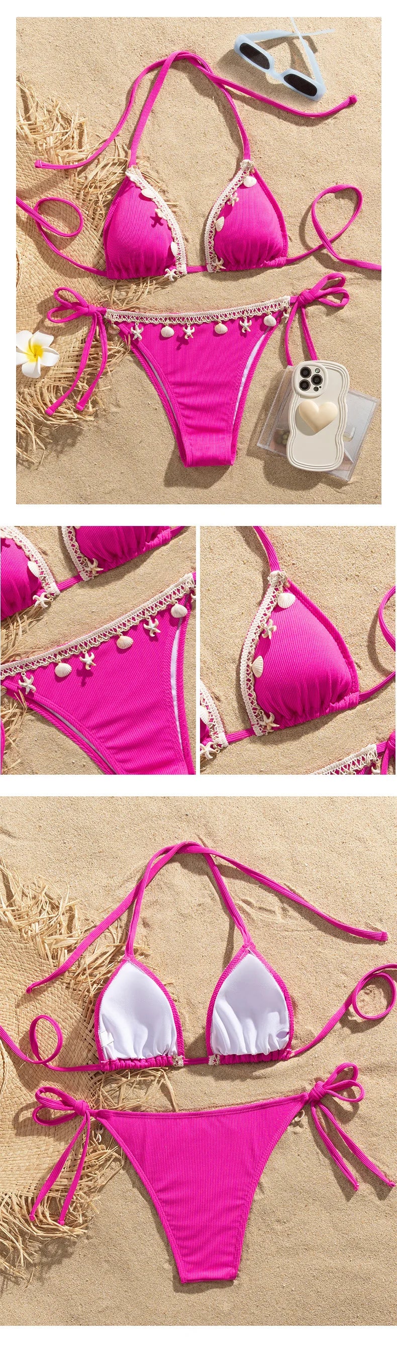 Wine Red Sexy Bikinis Female Swimsuits Women's Swimwear Push Up Swim Wear Bathing Suits Brazilian Bikini Set Beach Pool Bather